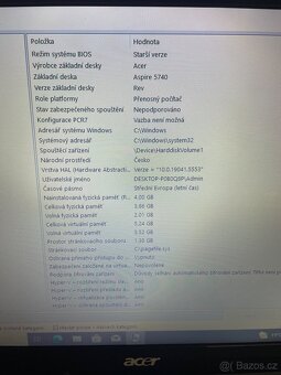Notebook acer aspire 5740G - 6