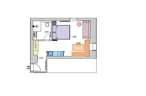 Pronájem apartmánu 1+kk, 29,6 m2 k dlouhodobému pronájmu, Be - 6