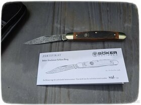 dva nože Boker solingen z limitované edice Schoss Burg - 6