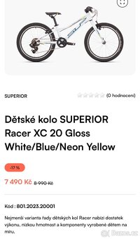 Dětské kolo SUPERIOR RACE 20’ - 6