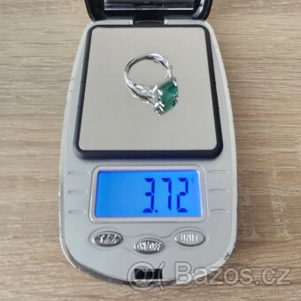 DIAMANTOVÝ PRSTEN SMARAGD 4.18ct. ZAMBIE NEOLEJOVANÝ TOP - 6