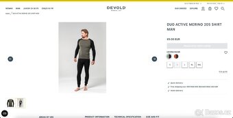 Zánovní merino tričko Devold Active Merino 205 Shirt Man - 6