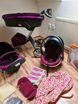 Kočárek Stokke celý velký SET + autosedačka vajíčko + isofix - 6