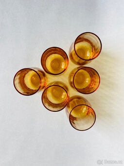 Moser 6x sklenice 80ml Optic, topasové sklo - 6