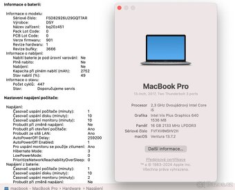 Macbook PRO 13, 16GB, 256GB, bootcamp, super stroj - 6