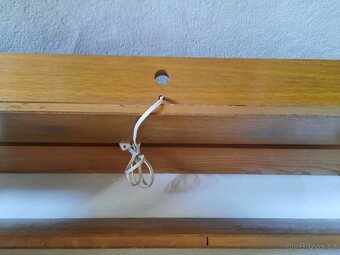 Retro závěsná polička s osvětlením ČSSR 60. léta - 6