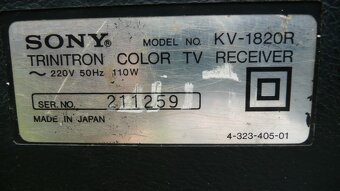 SONY KV 1820 R-tuzex - 6