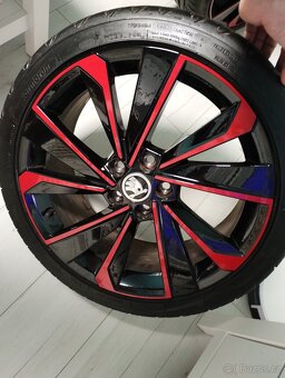 Originál ALU kola Škoda Fabia / Rapid R17 + letní pneu - 6