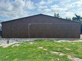 Plechová garáž 9x5m - 6