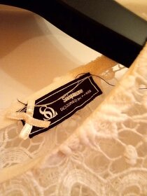 šaty smetanové s krajkou - 6