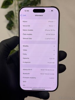 iPhone 16 Pro 128GB zlatý - 6