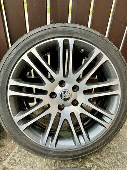 Alu kola Škoda + 4 letní pneu - 6