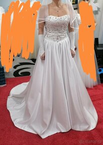 Svatební šaty velikost 38-42, Alfred Angelo. Super stav - 6