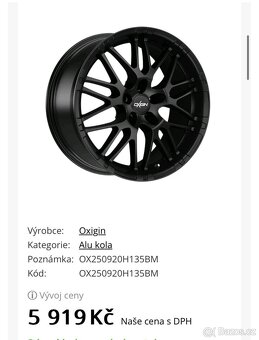 Sada Alu kol 5x112 R20 - 6
