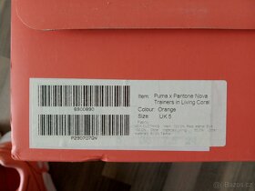 PUMA x PANTONE nova trainers in living coral - 6