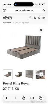 Nová luxusní postel Almero 160cm - 6