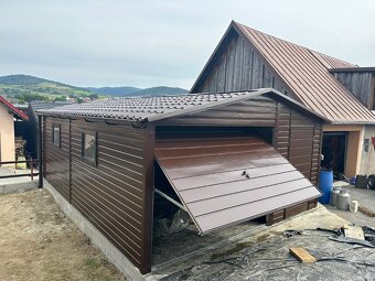 Plechová garáž 5x7m - 6