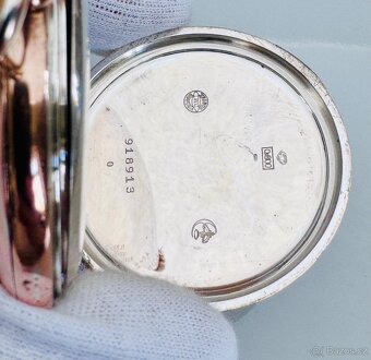 NÁDHERNÉ CELO STŘÍBRNÉ PÁNSKÉ KAPESNÍ HODINKY IWC SCHAFFHAUS - 6