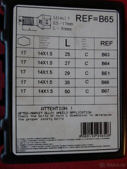 Bezpečnostní šrouby kol OZ RACING B65 - 6