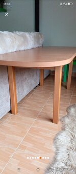 Jídelní rozkládací stůl olše délka 160-200cm - 6