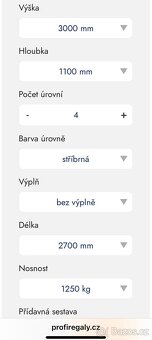 REGÁLY skladové, paletové, SUPERBO 4, PROFI REGÁLY sestava - 6