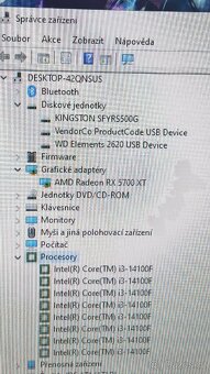 Herní počítač i3 14100f/5700xt/16DDR4/SSD win11. Záruka - 6