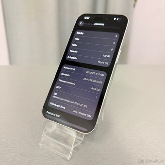 iPhone 14 Pro 128GB silver, pěkný stav, 12 měsíců záruka - 6