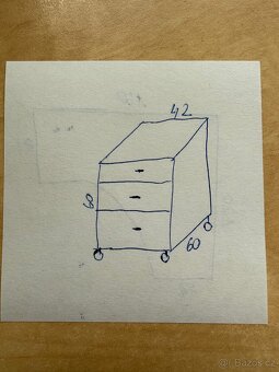 Rohový kancelářský psací stůl s kontejnerem - 6