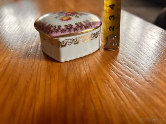 Starožitná dózička srdíčko Made in GDR - 6