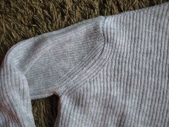 Dlouhý svetr One Size Made in Turkey N.O.V.Ý. šedý melír - 6