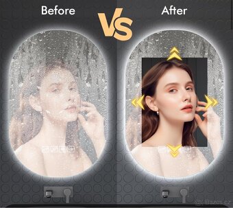 Koupelnové zrcadlo se LED světlem 75x50cm, Bluetooth - 6