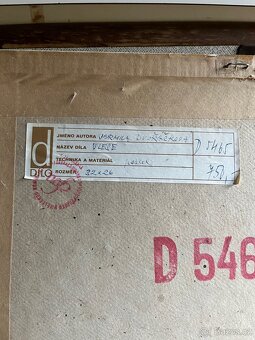 Originál malba obraz Varmila Dušáčková – "V LESE" - 6