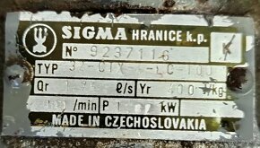 Prodám čerpadlo na vodu Sigma s motorem - 6