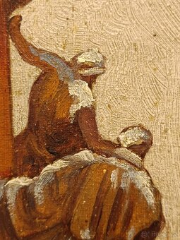 Obraz, Praha Karlův most, olej plátno 50x35 - 6