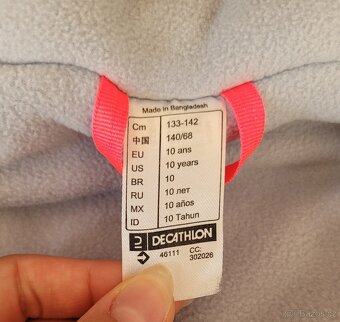 Dětská bunda Wedze vel.133-142,věk 10 let - 6