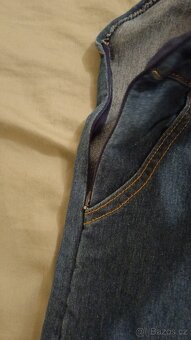 Laclové jeansové kalhoty - 6