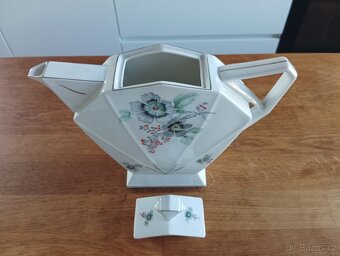PORCELÁNOVÁ KONVICE VICTORIA - ČESKÉ ART DECO -VÝVOZ FRANCIE - 6