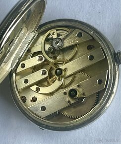 Kapesní hodinky dvouplášťové, ze stříbra - 6