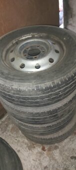 Prodam 4 plechove disky s pneu na Rnault Master, Opel Movano - 6