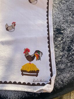 Ubrusy kulaté, útěrky, zástěrka - 6