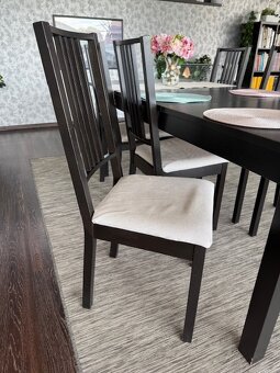 Jídelní stůl, 6 židlí, 2 barové židle (IKEA) - 6