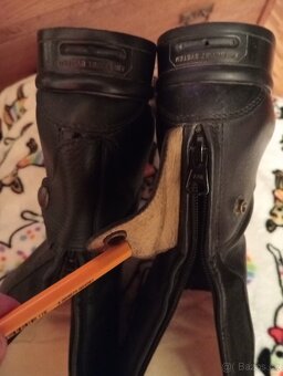 kožené vysoké jezdecké boty se zipem vel.41, Tattini - 6