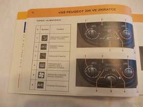 Peugeot 206 a 206SW příručka na obsluhu česky návod uživatel - 6