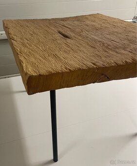 Stolek z masivu Dub - 6