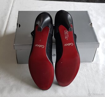 Černé společenské lodičky – značka GABOR - 6