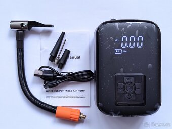 Aku kompresor + příslušenství Tlak vzduchu: 3~150psi / 10ba - 6