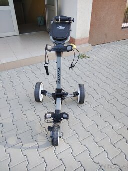 Golfový vozík, golfový bag včetně holí a deštník - 6