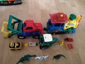 hračky pro kluky: malá autíčka, velké auto, prak - 6