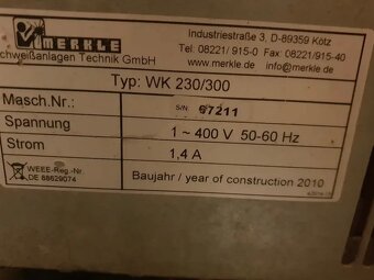 Merkle TIG 300 DC/WK 230/300 jako novápc:170000 - 6