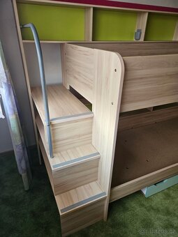 Patrová postel Bibop + 2x malý psací stůl - 6